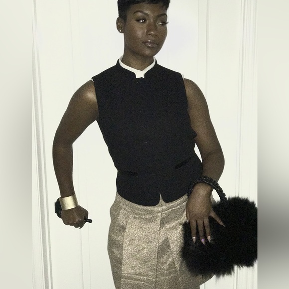 Vivienne Tam Dresses & Skirts - NWOT Vivienne Tam Gold Metallic Skirt